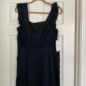 Ruffled Linen Jumpsuit NWT